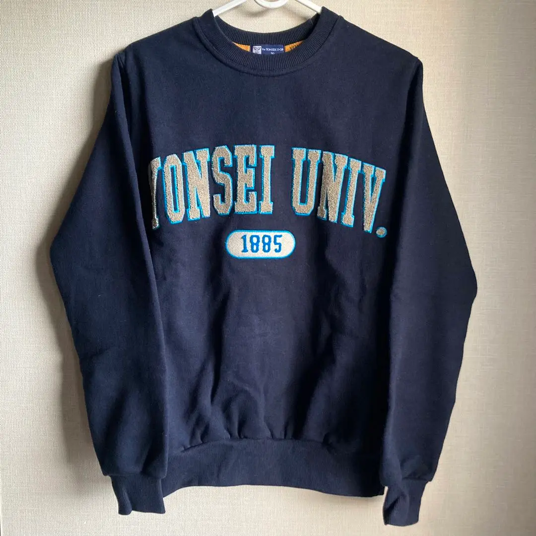 YONSEI 大学 スタジャン Lサイズ ブラック/ホワイト 新品】韓国延世大学スタジャンLサイズ（着画あり）