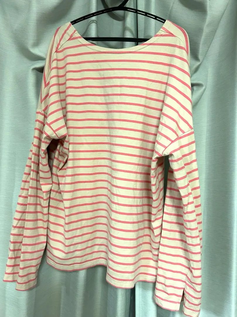 Kastane 粉紅色條紋長袖針織衫 的縮圖