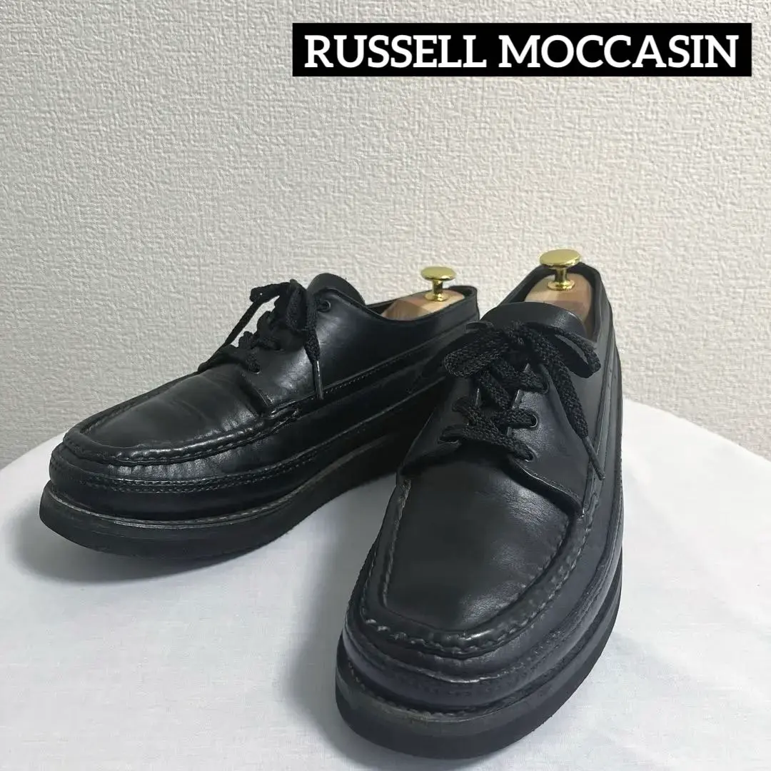 ラッセルモカシン◇ブラック◇7E◇スポーティングクレー◇ビブラムソール◇格安出品 Amazon | [RUSSELL MOCCASIN] (ラッセル モカシン) ス