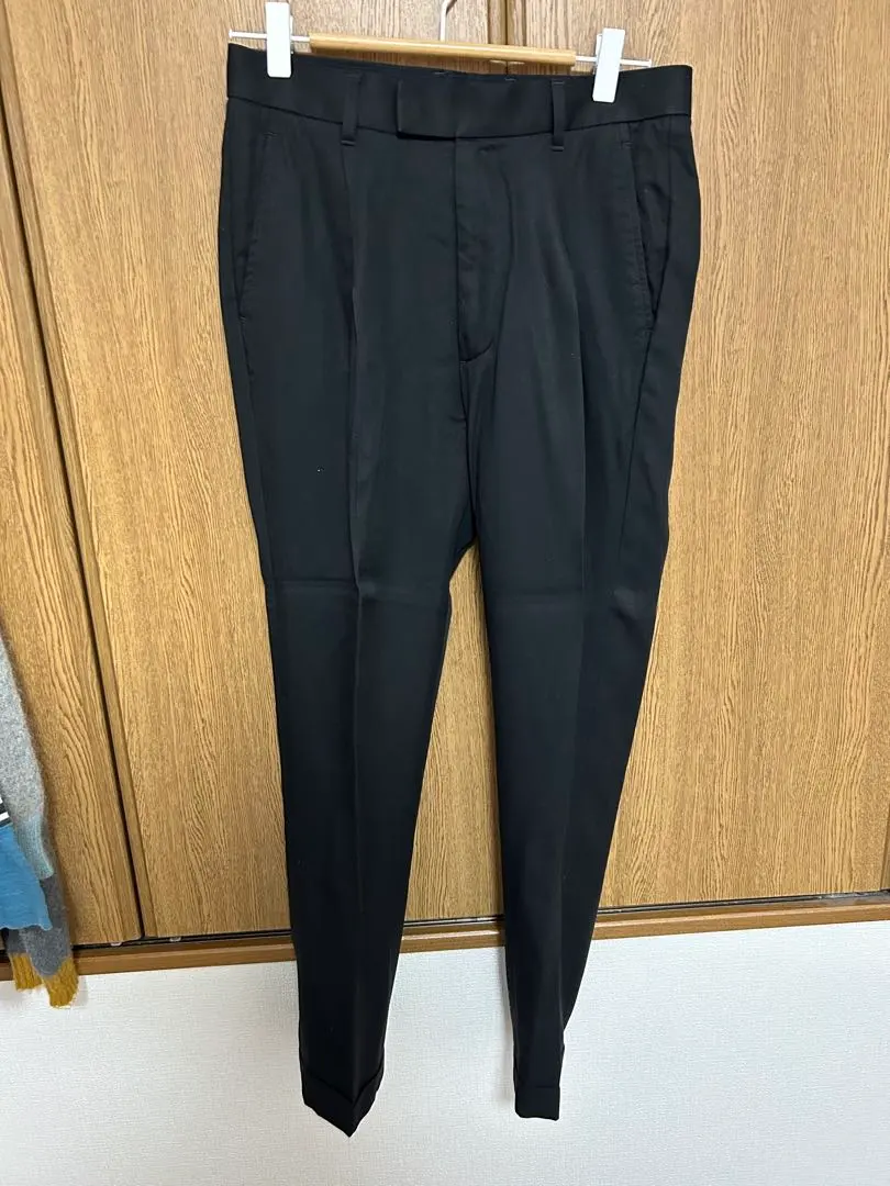 RUDE GALLERY 黒 スラックス STRETCH SKINNY PANTS - KUROSURI SERIES MADE IN OKAYAMA