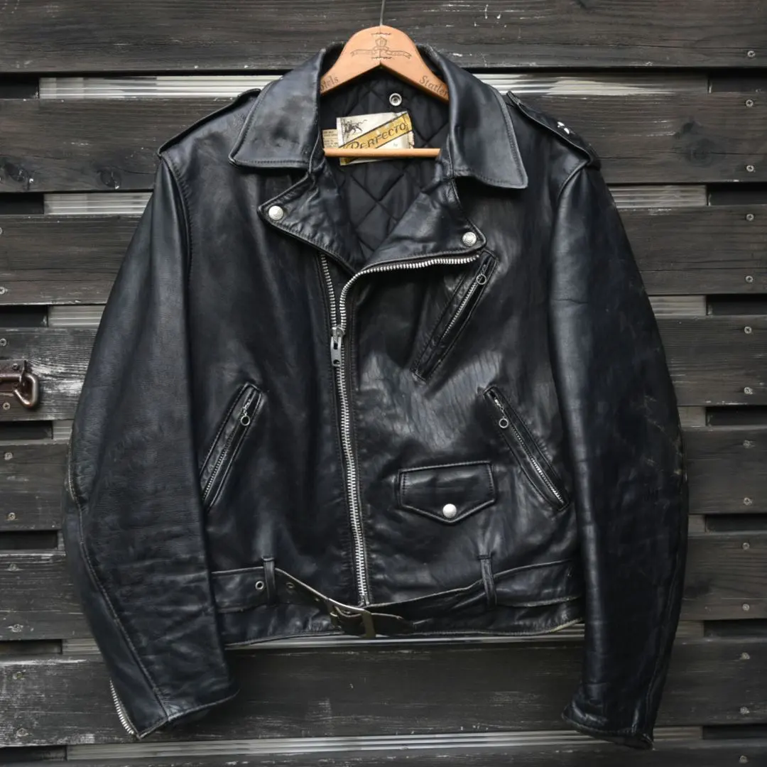 Thumbnail of Rare! 70s Schott Bros. One Star Cowhide Tag Early Model Riders Jacket 42