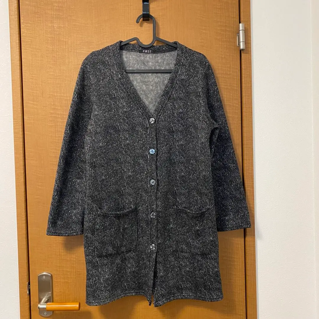 Thumbnail of First Fleece-Lined Mid-Length Cardigan Gown Coat Knit Coat