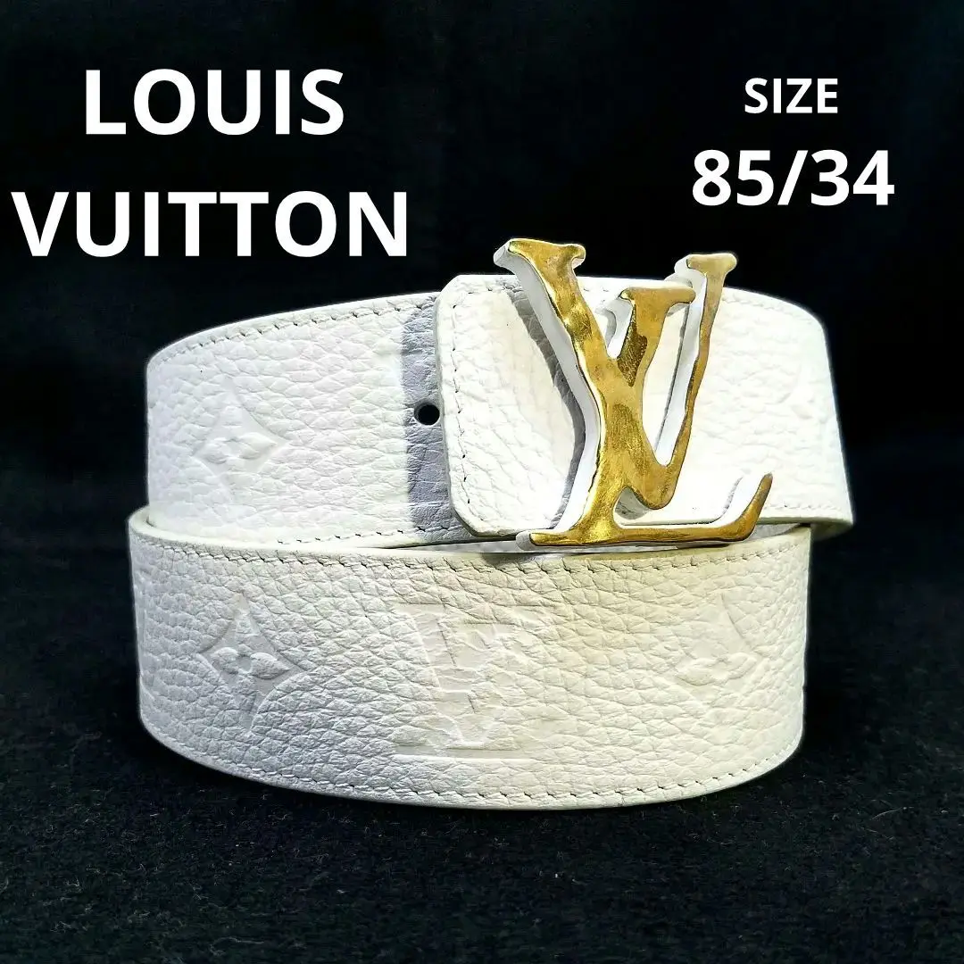 ルイ・ヴィトン ダミエ　ホワイト レザーベルト P55 楽天市場】vuitton ベルト ホワイトの通販