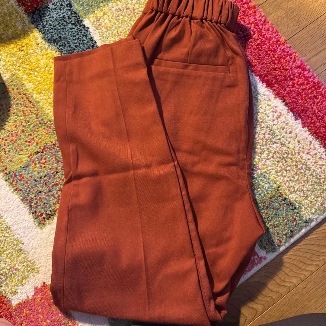 Thumbnail of Global Work Utsuku Silhouette Pants Orange Tapered Pants Size S