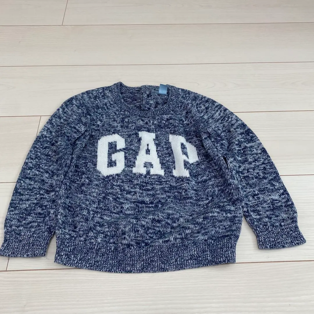 Thumbnail of 【Excellent Condition】GAP Navy Sweater with Logo - 90cm