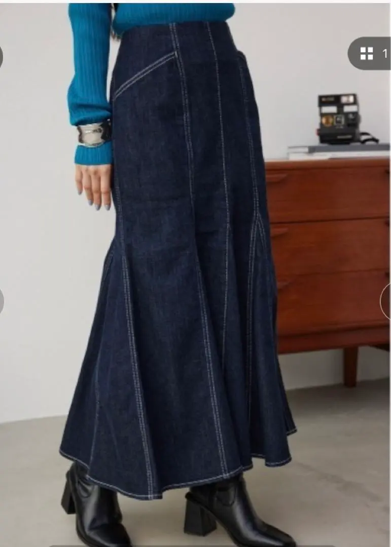 Thumbnail of AZUL BY MOUSSY Denim Mermaid Skirt