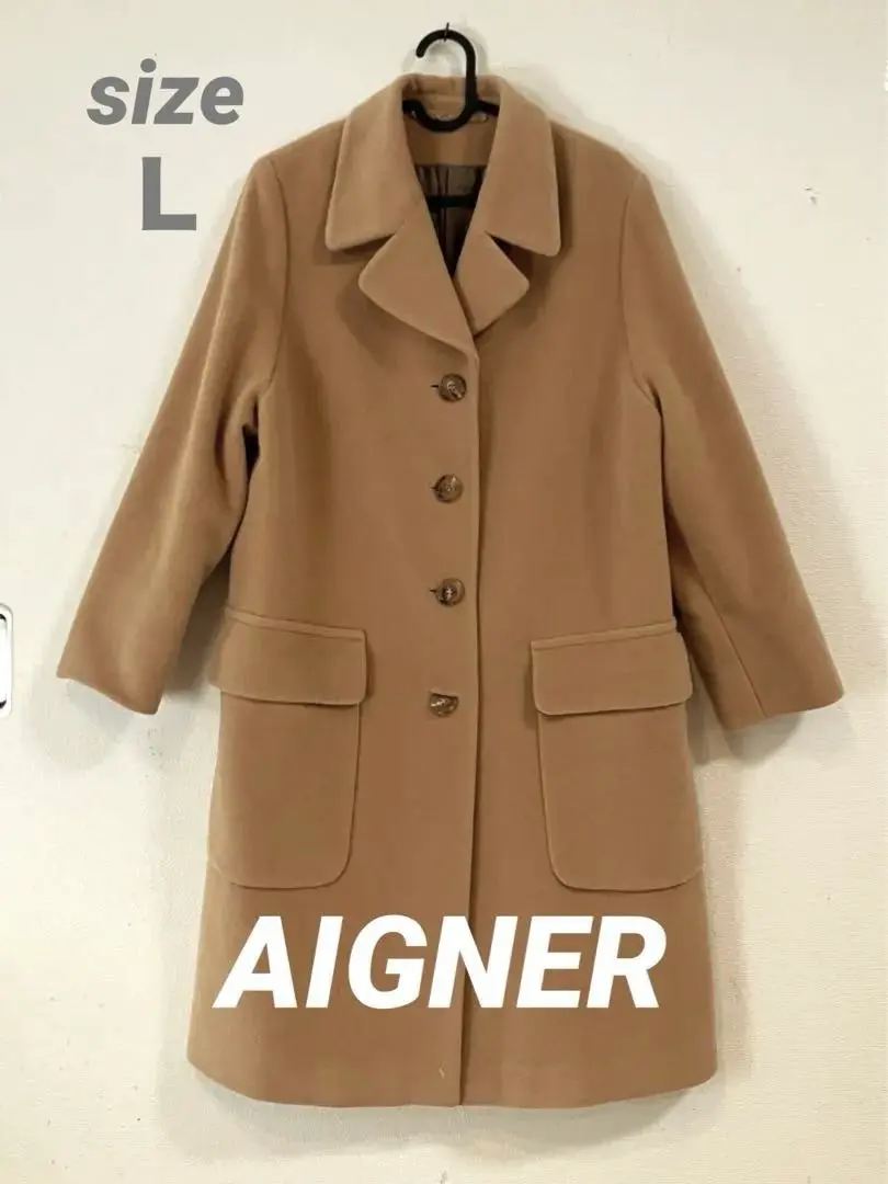 【極美品】アイグナー　チェスターコート　カシミヤアンゴラ　ヘリンボーン 2025年最新】AIGNER チェスターコートの人気アイテム - メルカリ