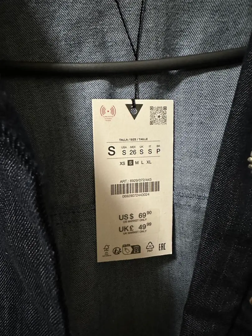 2025年最新】zara trf デニムジャケット ベルトの人気アイテム