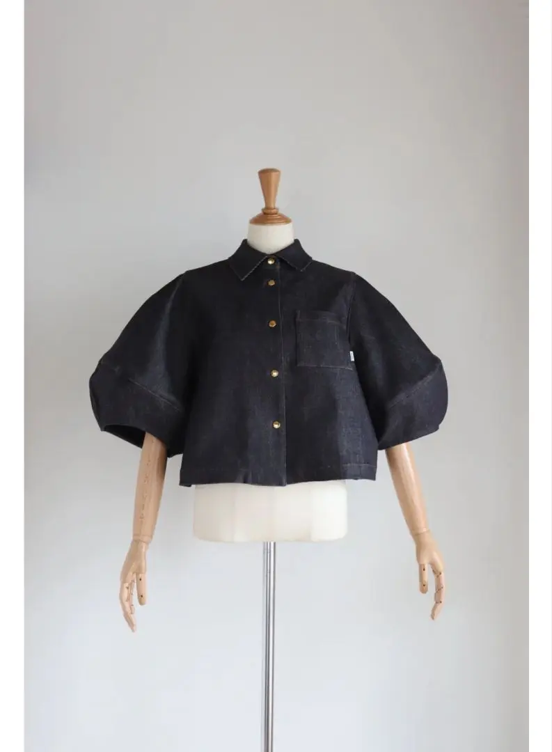 ⭐︎完売商品⭐︎girlish ガーリッシュ　ランタンデニムジャケット 2025年最新】girlish ランタンデニムジャケットの人気アイテム