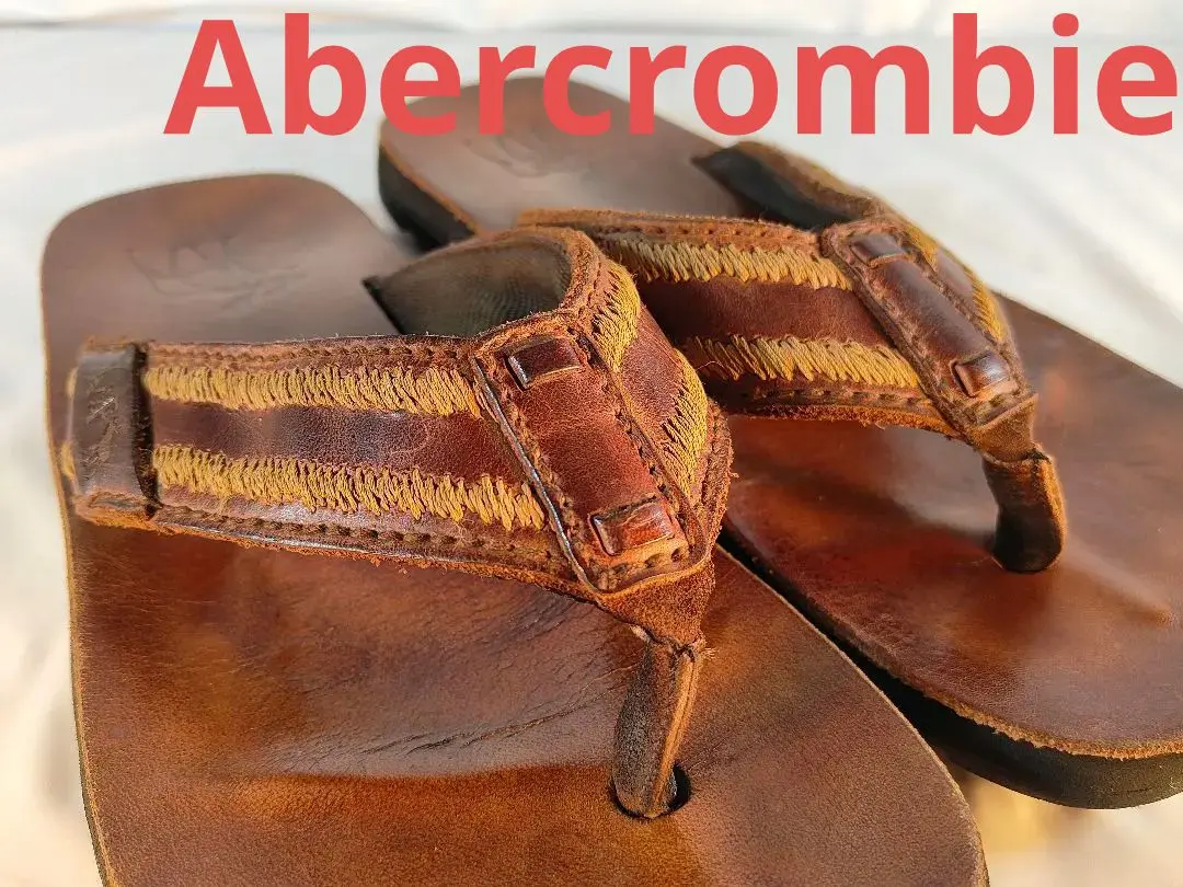 ゲリラ　新古品旗艦店Abercrombie & Fitch レザーサンダルS 劇レア旗艦店限定Abercrombie & Fitch レザーサンダルS - メルカリ