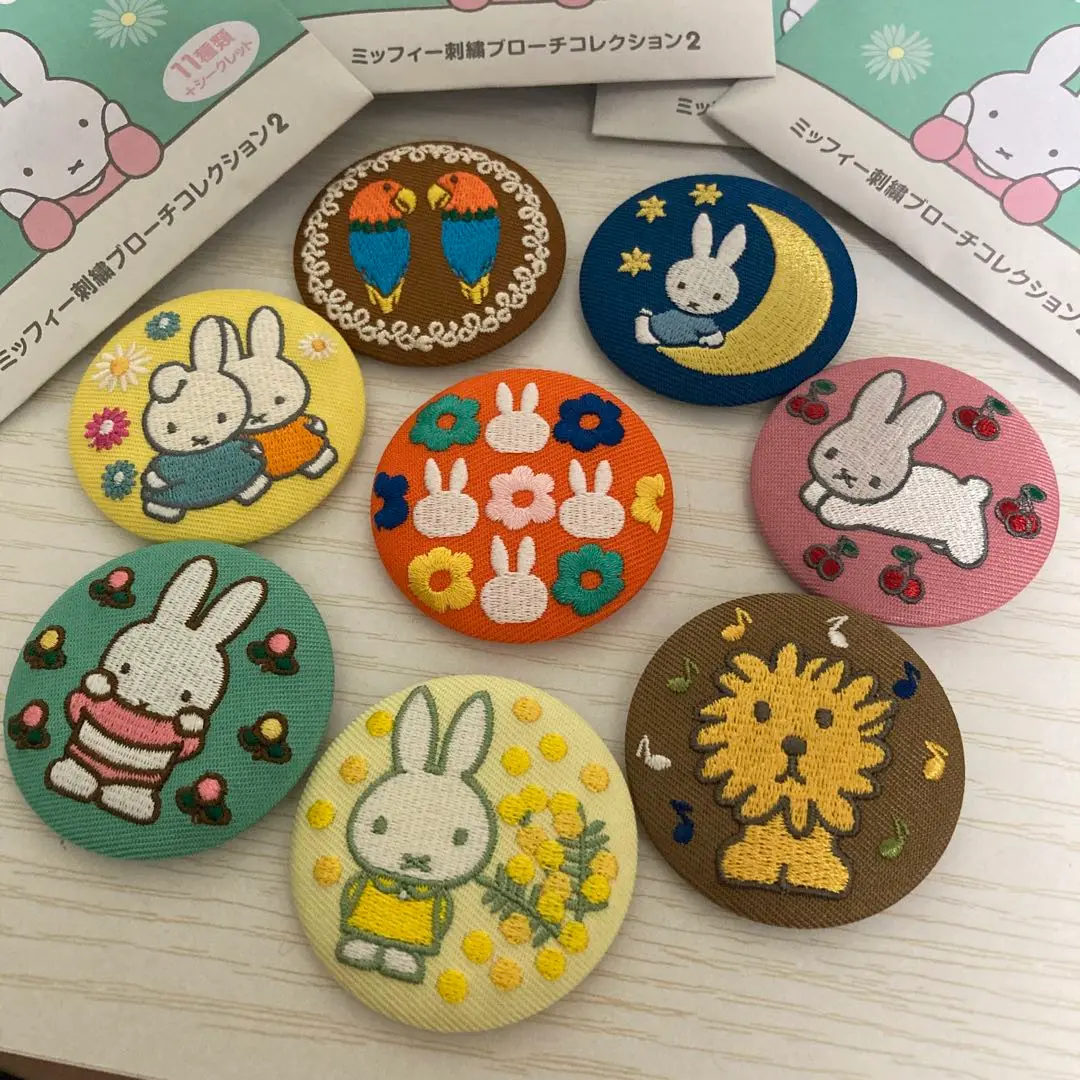 ミッフィー 刺繍ブローチ 11種類+シークレット フルコンプ ミッフィー 刺繍コレクション 缶バッジの通販 by コニ｜ラクマ
