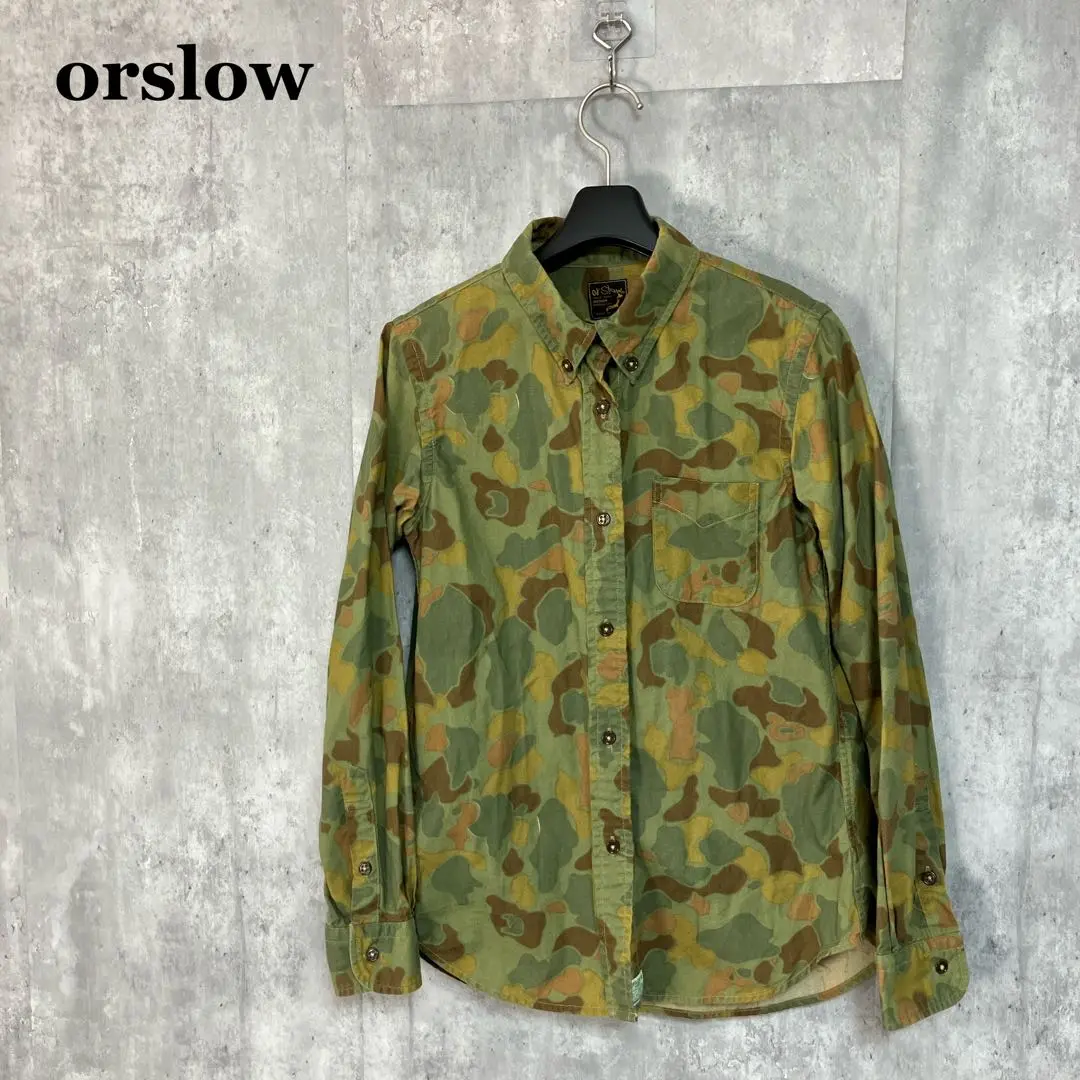 ビームス 購入 orslow オアスロウ 迷彩 ジャケット サイズ2 美品 orSlow オアスロウ 01-6010 US ARMY TROPICAL JACKET トロピカル