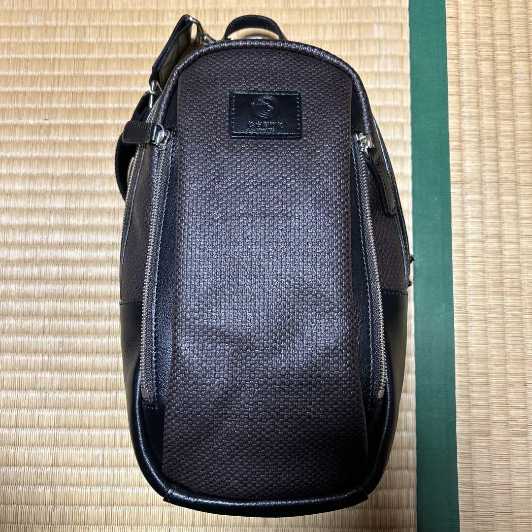 (極美品)松右衛門帆 豊岡鞄 ボディバッグ ショルダーバッグ 牛革レザー 日本製 豊岡鞄 ボディバッグ メンズ 革 本革 50代 60代 ブランド 日本製