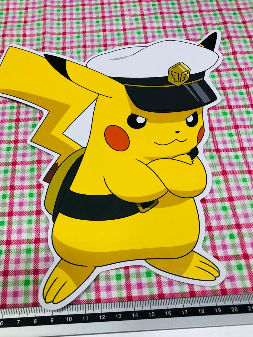 キャプテンピカチュウ ポケモンカード（ジャンボカード） オマケステッカー付き キャプテンピカチュウ： ジャンボカード ポケモンセンター