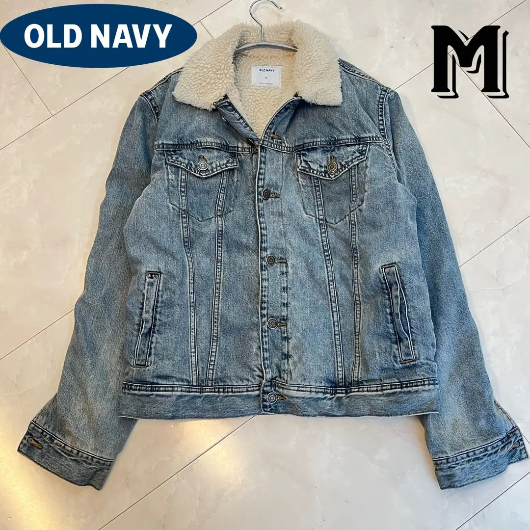 Thumbnail of Old Navy Men's Jean Jacket Denim Jacket Boa Jacket Imported Vintage M