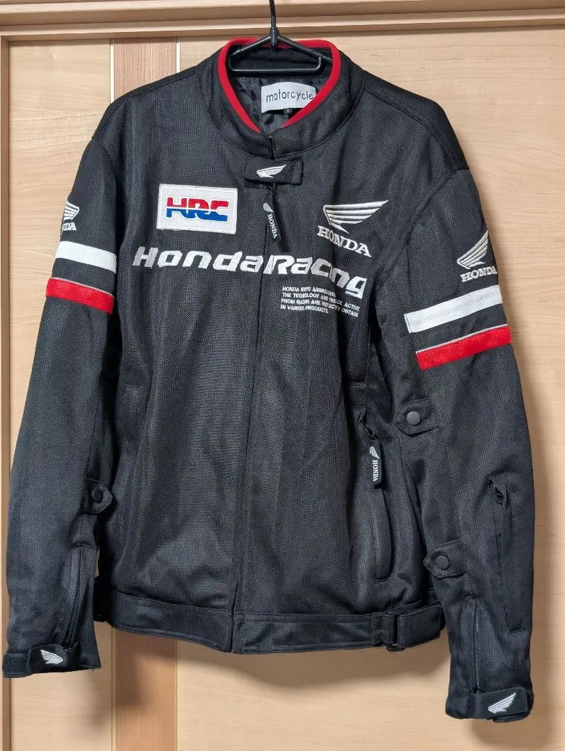 HONDA HRCメッシュジャケット メンズ　黒/赤/白 ホンダ Honda HRC スターラインメッシュジャケット 0SYES-73B