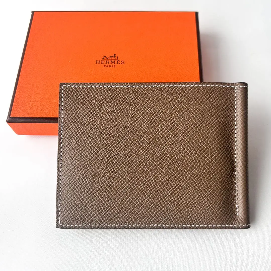 HERMES ポーカー マネークリップ　美品　正規品　T刻印　箱付き エルメス ポーカー マネークリップ (HERMES/マネークリップ