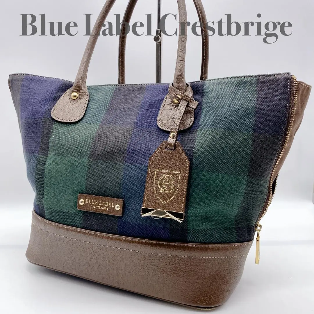 美品 BLUE LABEL CRESTBRIDGE 2959 トートバッグ BLUE LABEL CRESTBRIDGE - 美品 BLUE LABEL ミニトートバッグの