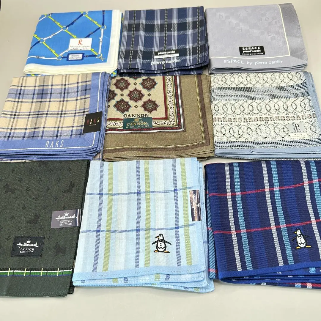 Thumbnail of Unused Brand Men's Handkerchiefs - 9 Pieces - Lot