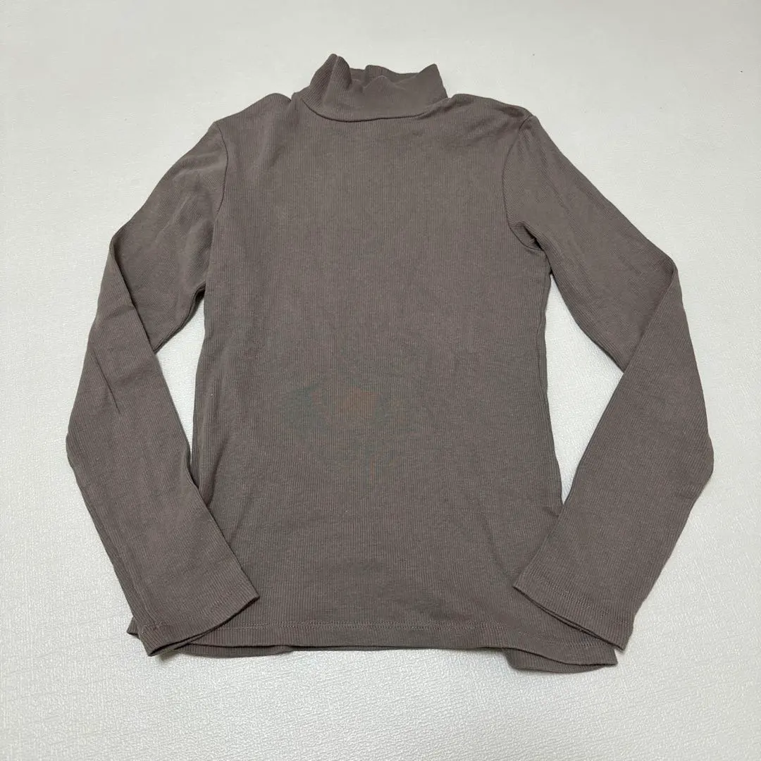 Thumbnail of H&M Thin Ribbed Neck, Mocha, Size S