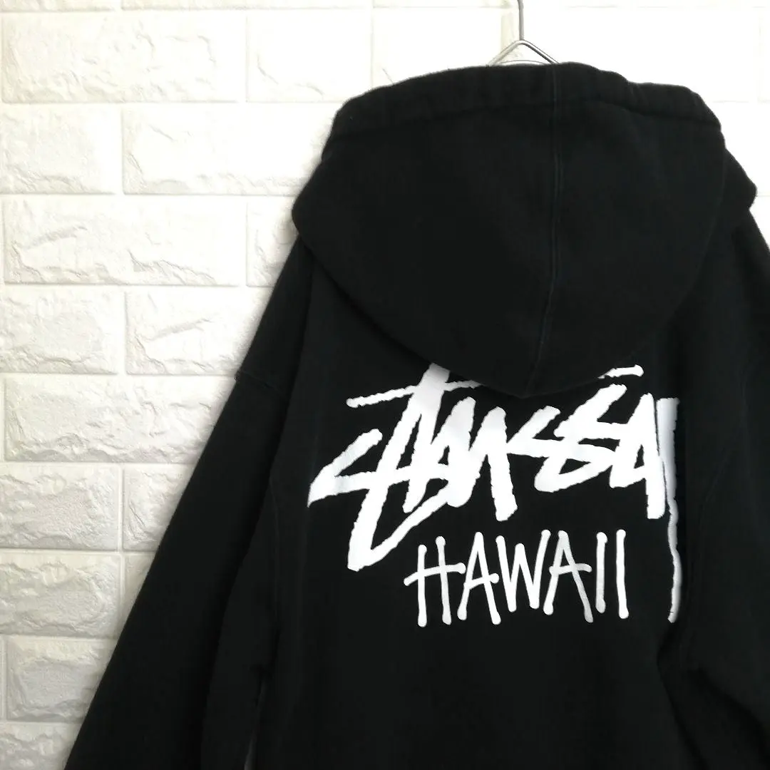 新品未使用】stussy Honolulu パーカー 希少カラー 裏起毛 M