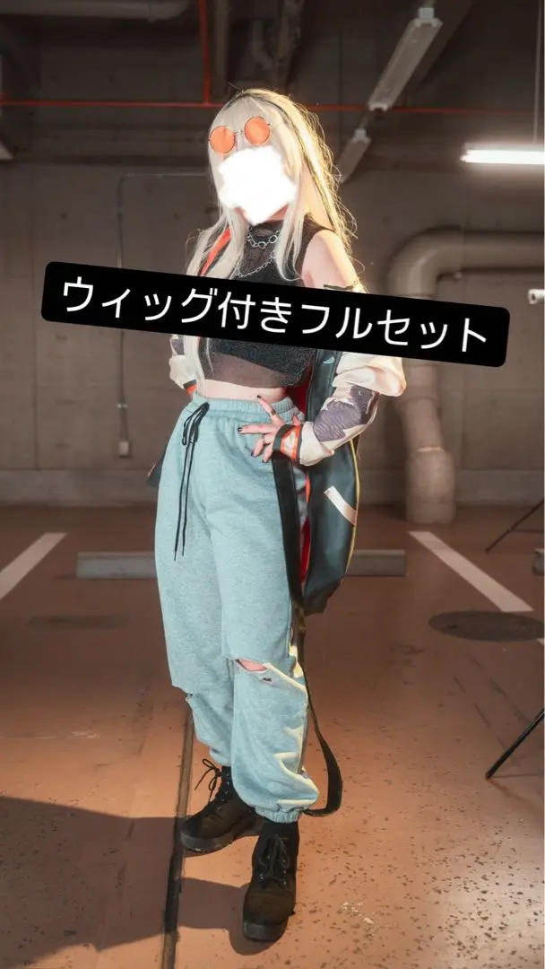 HololiveFLOW GLOW 虎金妃笑虎コスプレ衣装ウィッグ