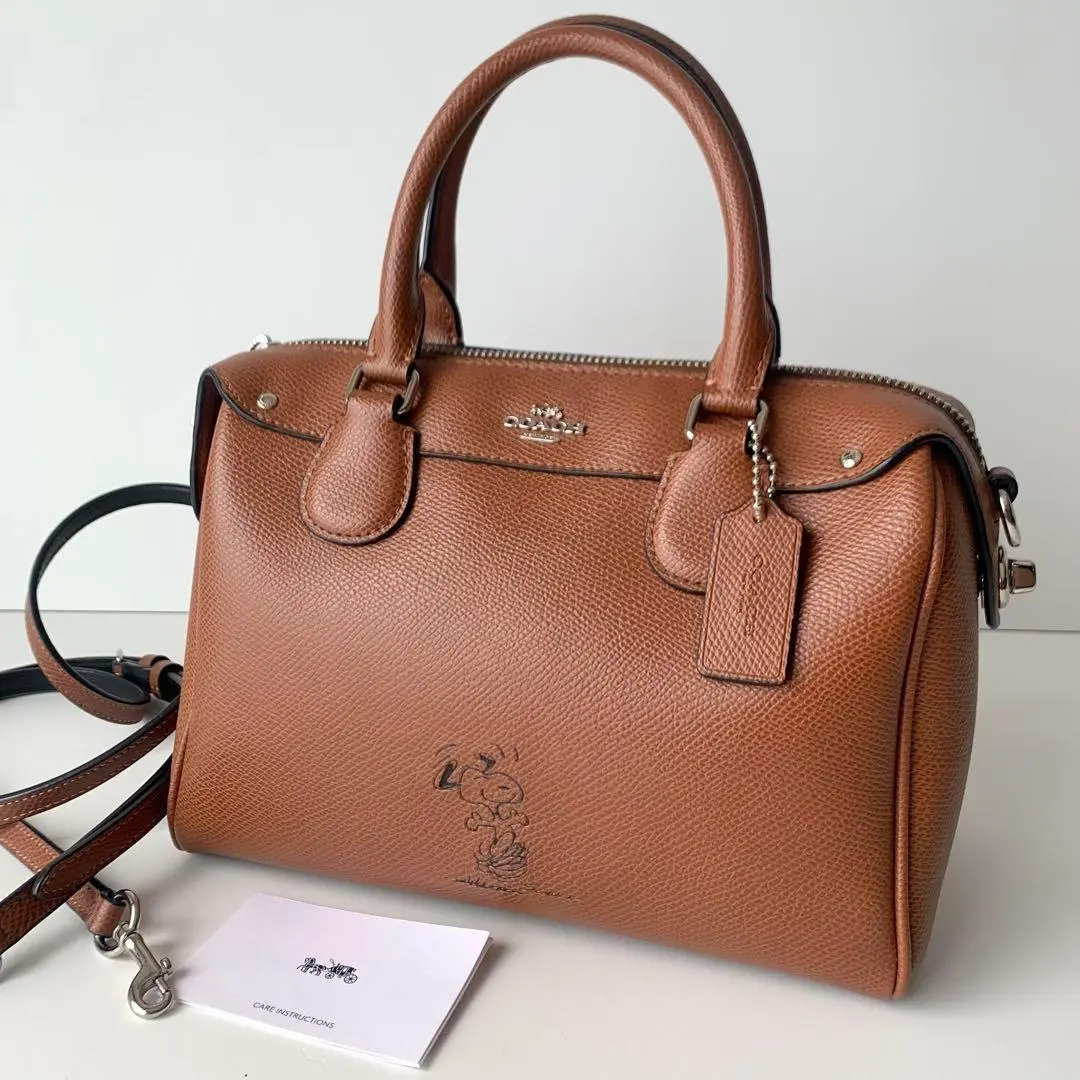 COACH コーチ バッグ スヌーピー ピーナッツ コラボ ボストン