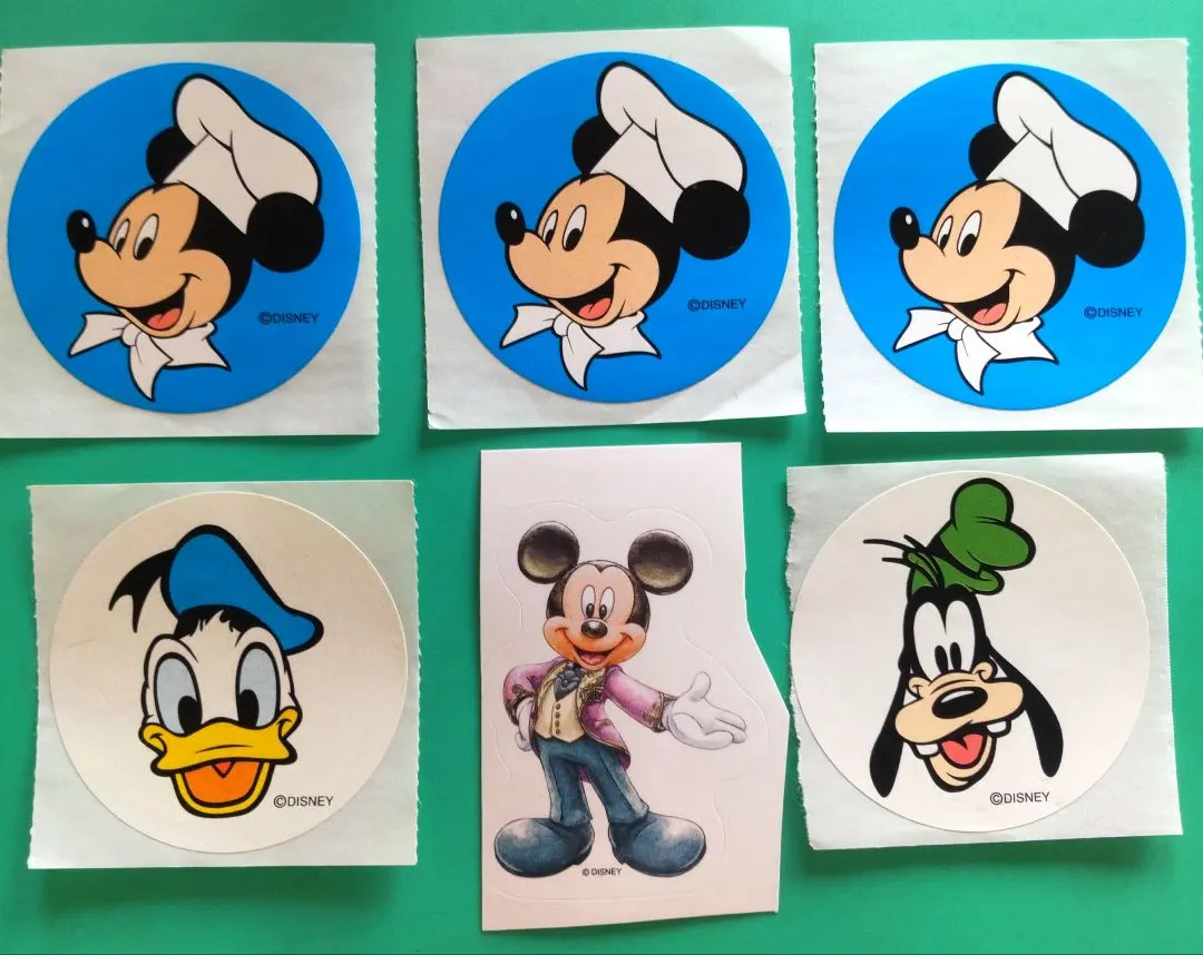 Thumbnail of Set of 6 Disney Character Stickers: Mickey, Donald, Goofy