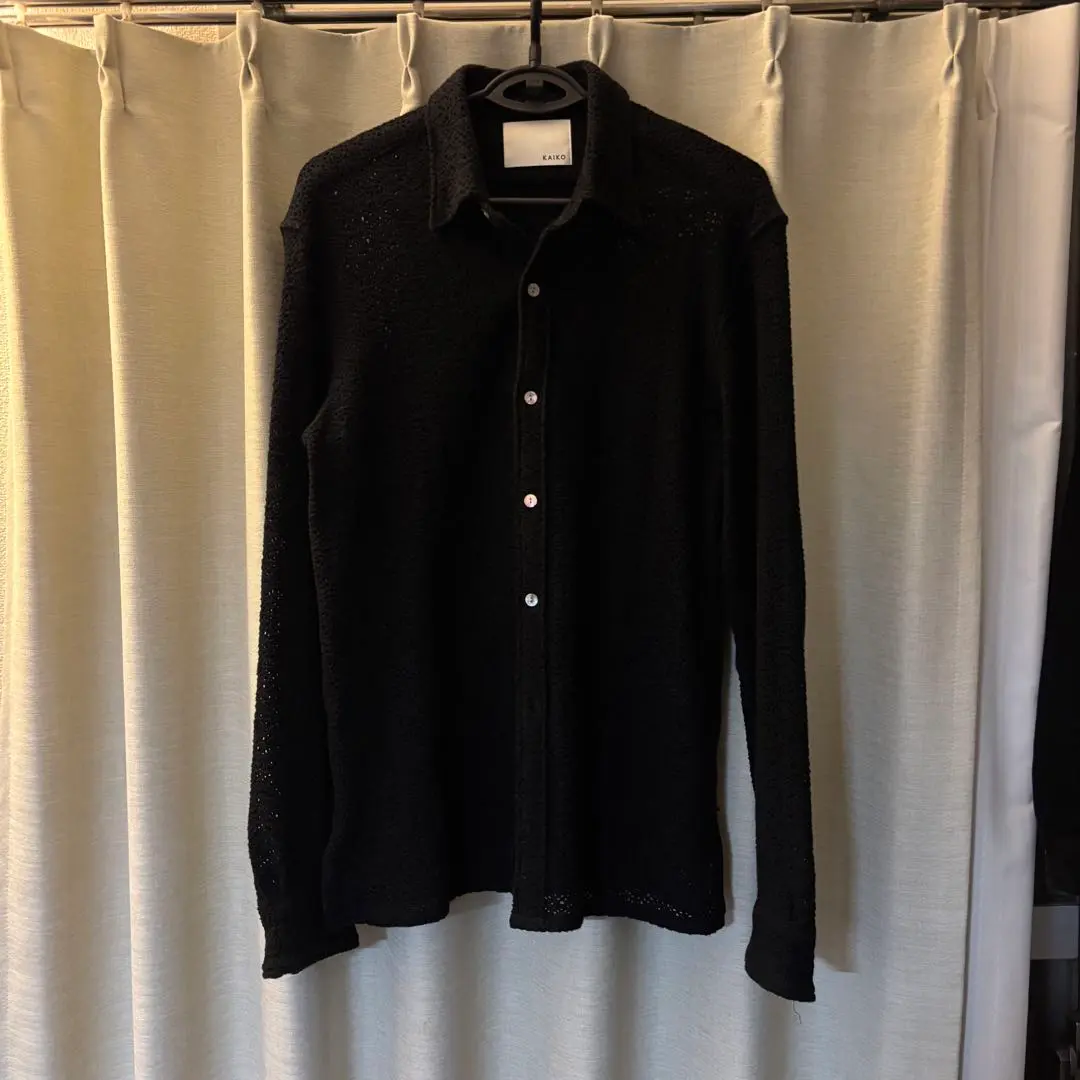 KAIKO RASSEL SHIRT BLACK カイコー シャツ KAIKO RASSEL SHIRT BLACK カイコー シャツ