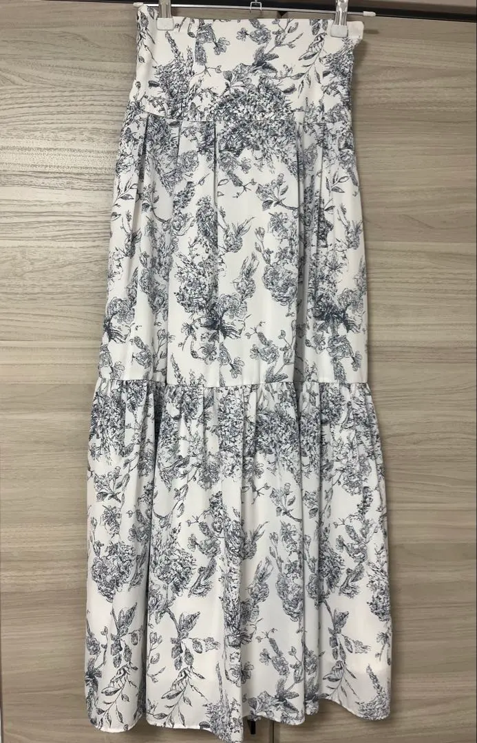 Thumbnail of NICE CLAUP Flare Long Skirt with Corset