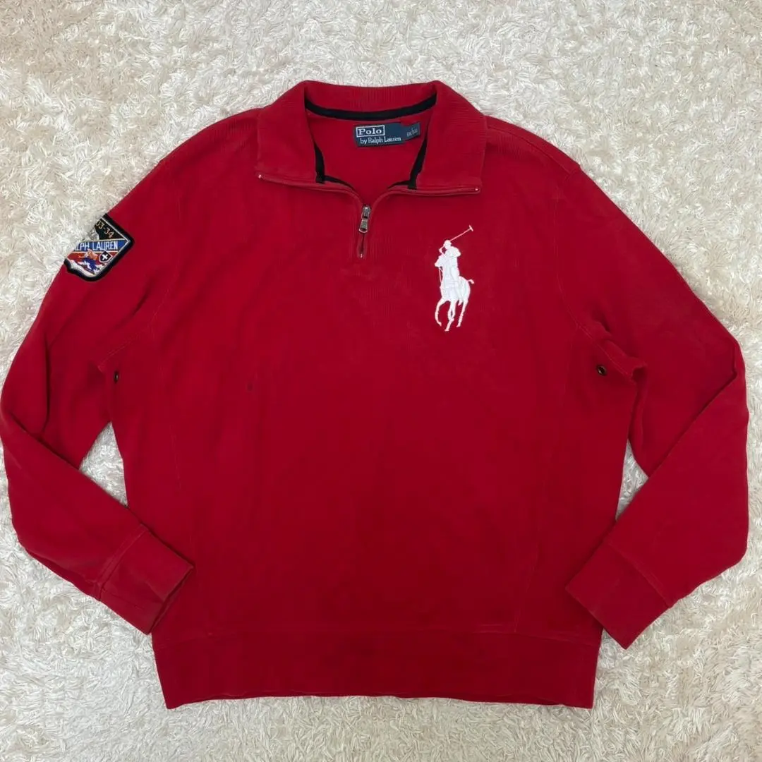 Thumbnail of D250-373 XL Equivalent ◎ Polo Ralph Lauren Half Zip Red