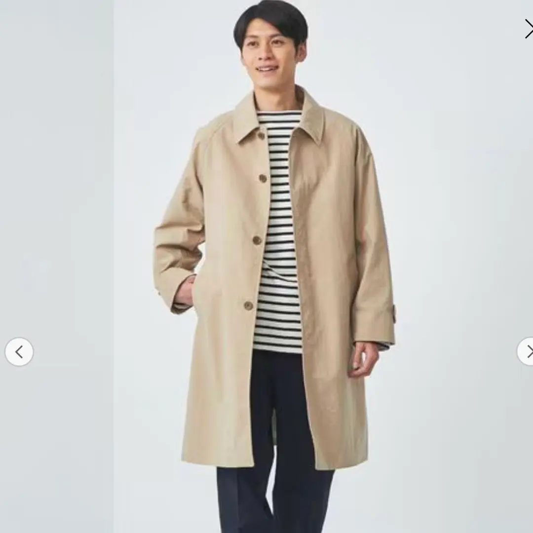 【未使用】ナイロンオックス ステンカラーコート　UNITED ARROWS UNITED ARROWS green label relaxing｜ナイロンオックス ステン