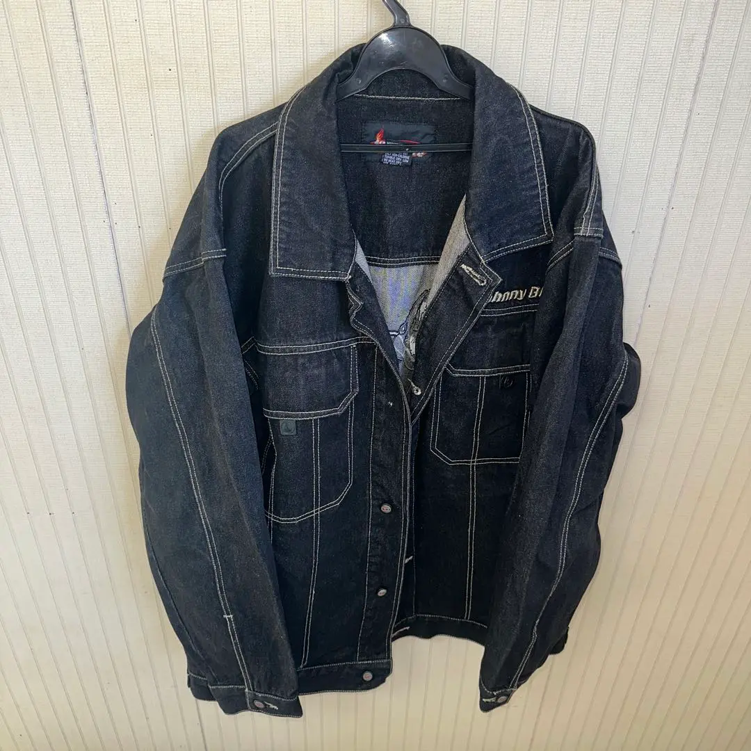 ジョニーブレイズ デニム セットアップ コブラ ネイビー 上3XL