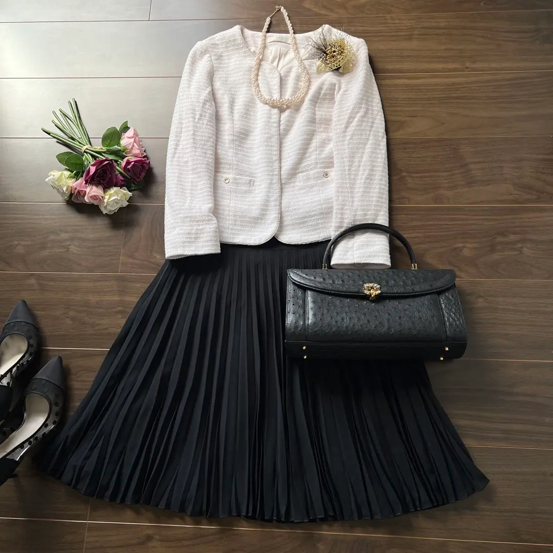 今日清倉！ 限界！23區 UNTITLED 禮服外套 粗花呢 畢業入學 的縮圖