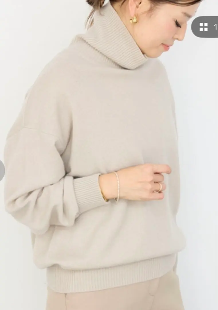 DEUXIEME CLASSE - 本日のみ　新品タグ付　JUSPER タートルネックプルオーバー　カーキ Deuxieme Classe（ドゥーズィエムクラス）の「*JUSPER