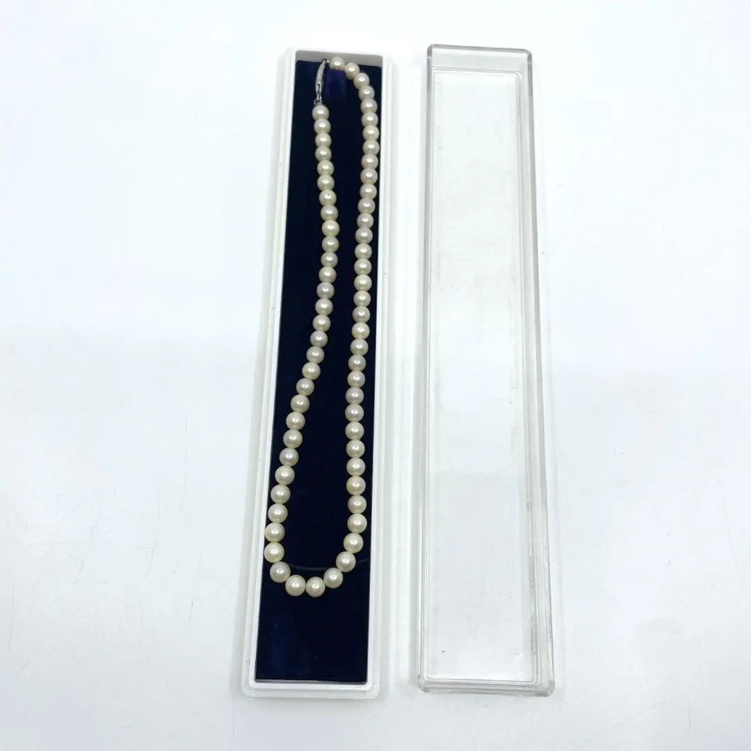Thumbnail of Pearl necklace, connected with SV925, silver, pearls 5.5~6.5
