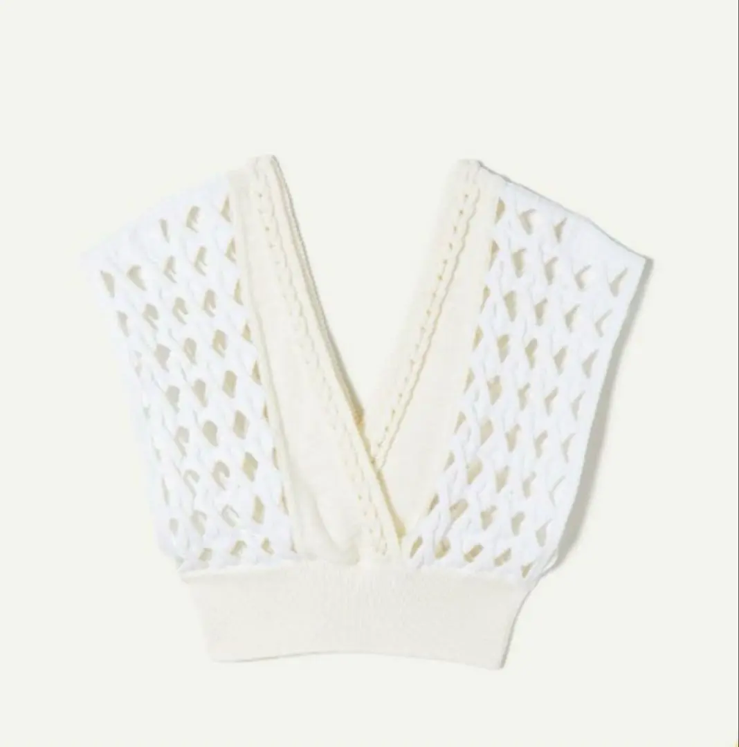 最終leinwande Braid Knitted Top ホワイトベスト　ジレ 2025年最新】Leinwande braid knitted topの人気アイテム - メルカリ