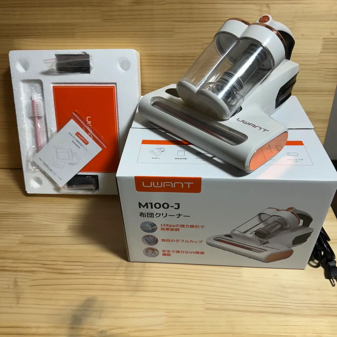 新品、未使用UWANT　MK100-J　布団クリーナー Amazon | UWANT 布団クリーナー 16Kpaの強力な吸引力 毎分たたき