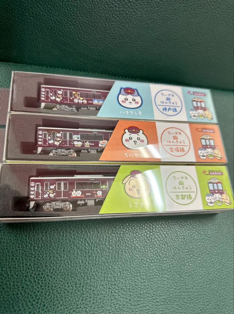 （お値段相談可能） ちいかわ　阪急電車　Nゲージ　先頭車3両　バラ売り可能 ちいかわ」×阪急電車コラボラッピング車両がNゲージで登場！ 11