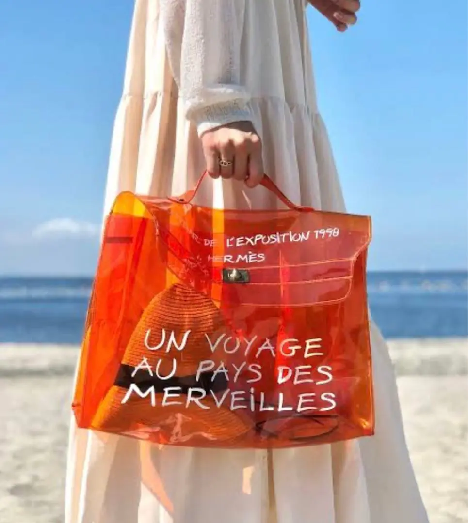 HERMES エルメス　ビニールケリー　ビジネスバッグ　ハンドバック　透明 楽天市場】エルメス ビニールケリー 不思議の国エルメスへの旅