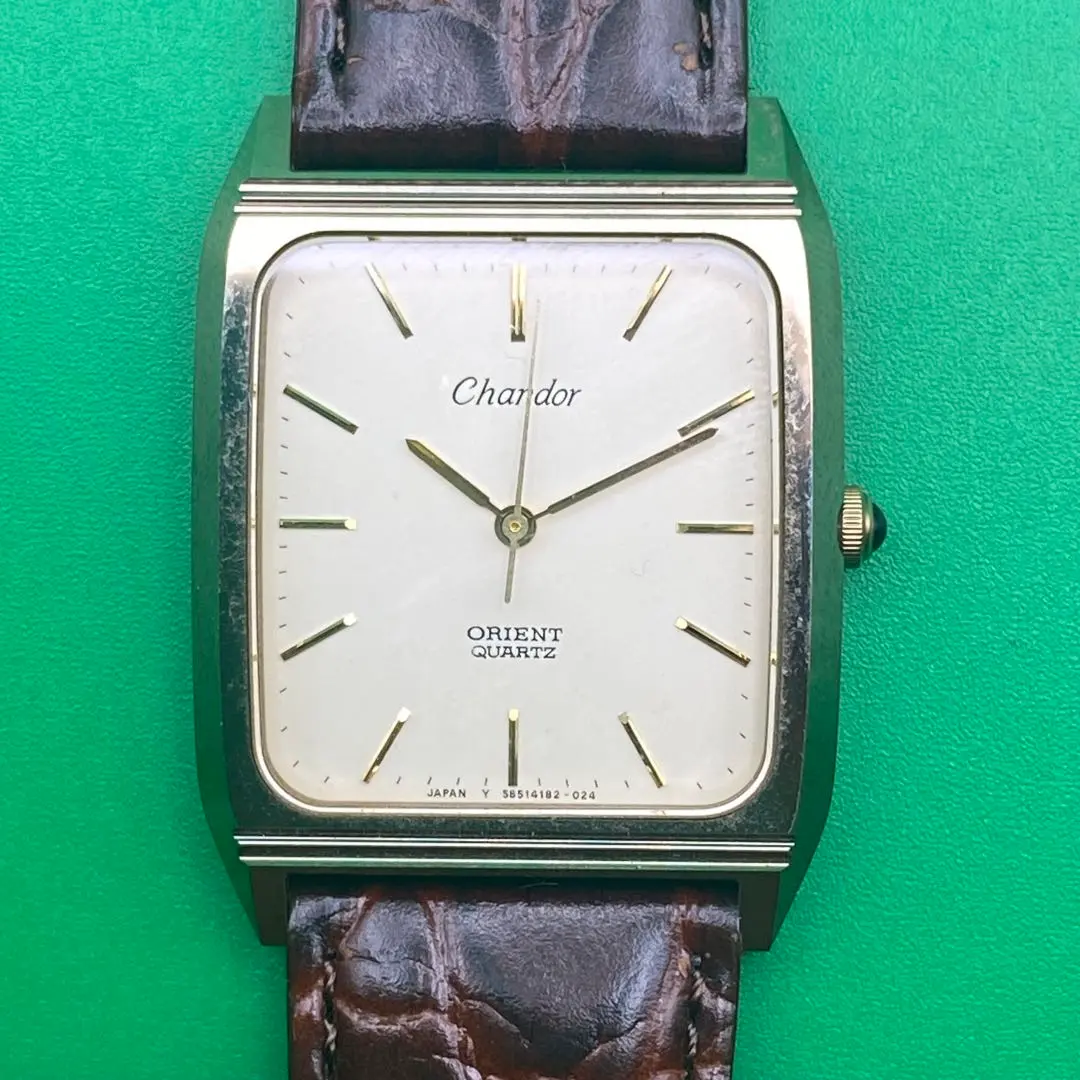 稼働 ORIENT Chandor 腕時計 ヴィンテージ グレー文字盤 899 稼働 ORIENT Chandor 腕時計 ヴィンテージ グレー文字盤 899