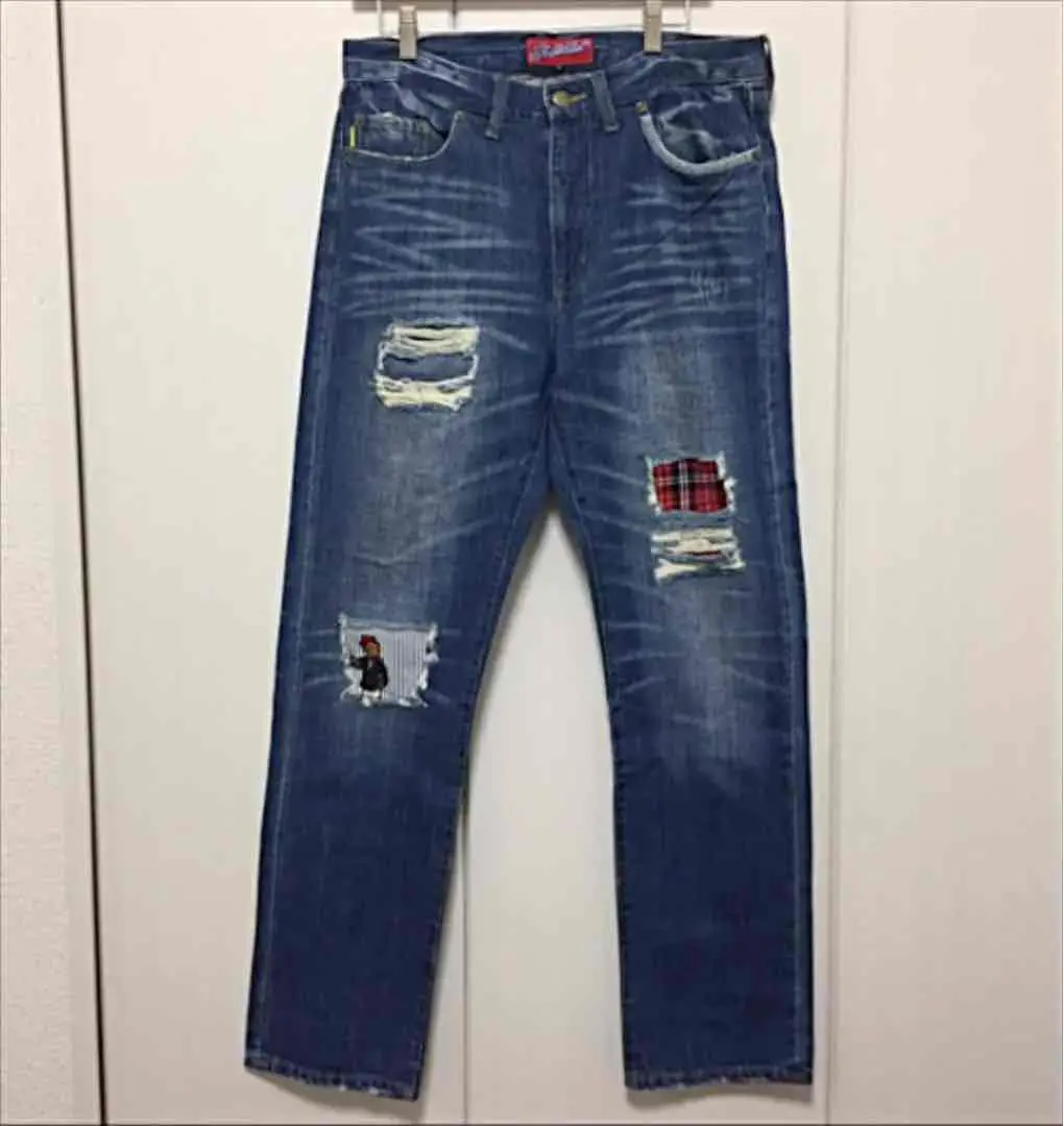 【G420】インターブリード セルビッチ デニムパンツ XL 日本製 B：MING by BEAMS ジーンズ SIMPLE YET / セルビッチ デニム