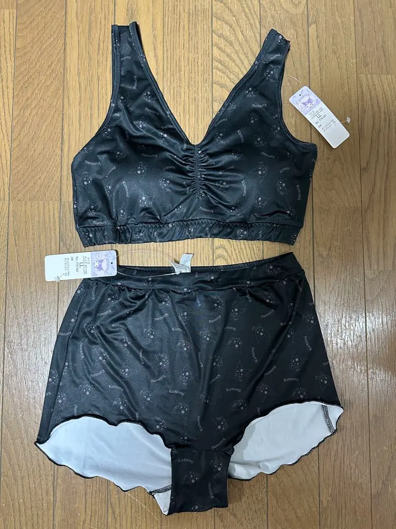 Thumbnail of Kuromi Bra & Shorts New with Tags LL Black