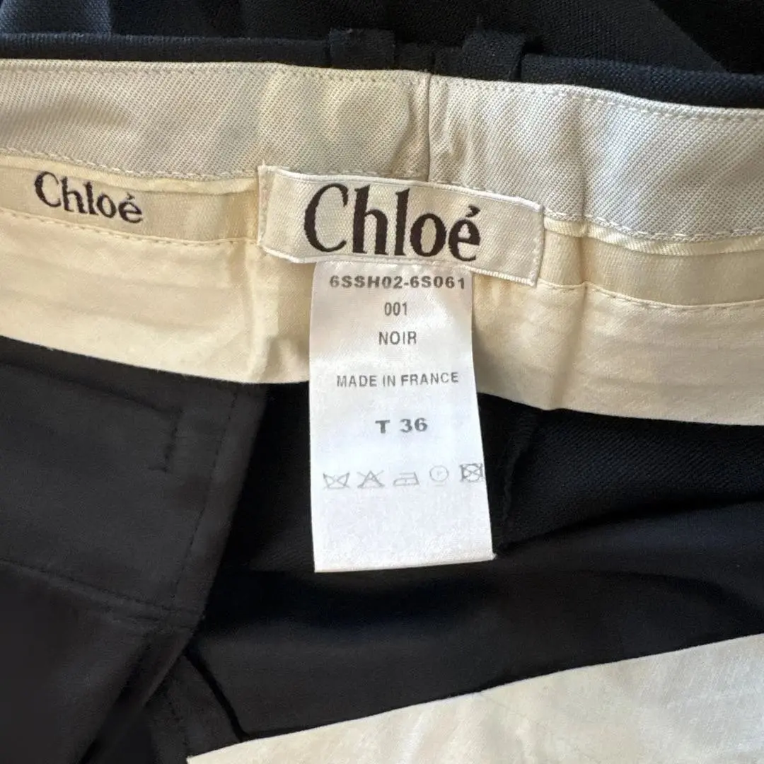 Chloé ショートパンツ T 36 NOIR 2025年最新】Chloe カラー：ブラック系 ショートパンツ・ハーフ