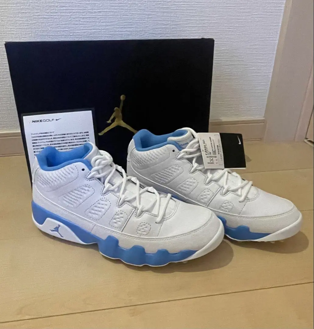 NIKE ナイキ　エアジョーダン9G ゴルフシューズ28㎝ 新品】28㎝ ナイキ エアジョーダン 9 ゴルフ ホワイト/ブラック