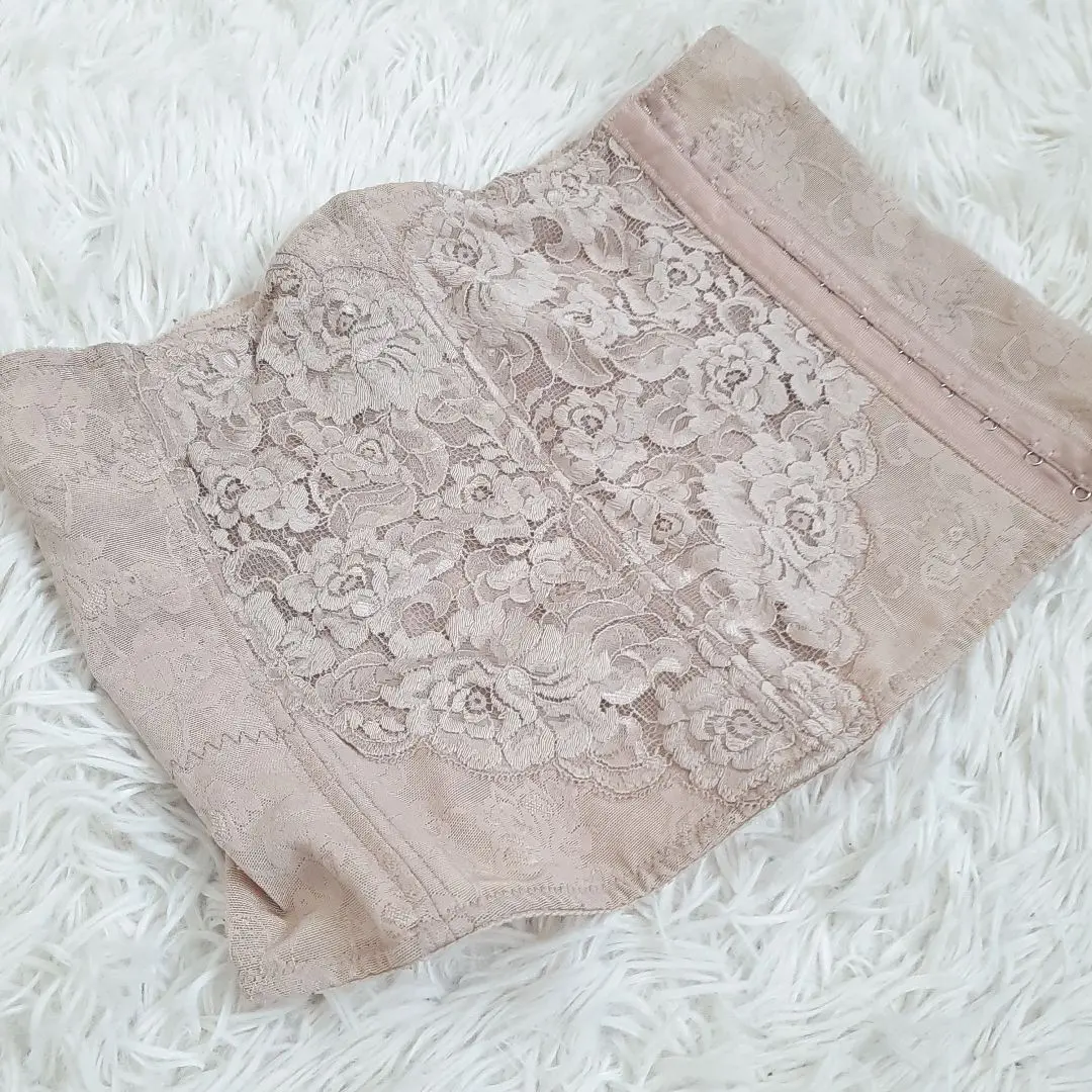 Thumbnail of All-over floral mesh correction waist nipper mocha 70 C