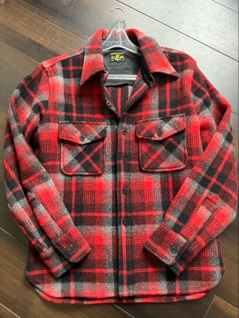 リアルマッコイズ/C.P.O.シャツジャケット/サイズL/グリーン SHIRT, MAN'S, COTTON SATEEN, OG-107 | L/S SHIRTS | The Real