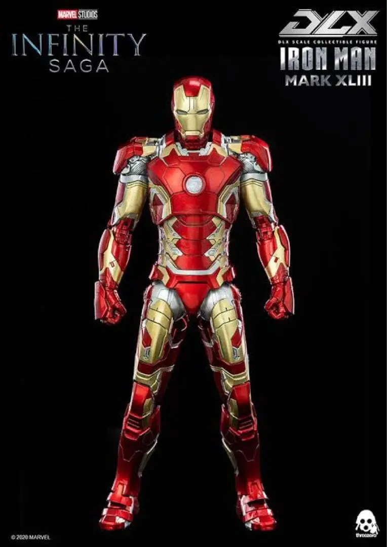 【中古・一部難アリ】スリーゼロ DLX アイアンマン マーク43 DLX Iron Man Mark 43(DLX アイアンマン・マーク43) 1/12