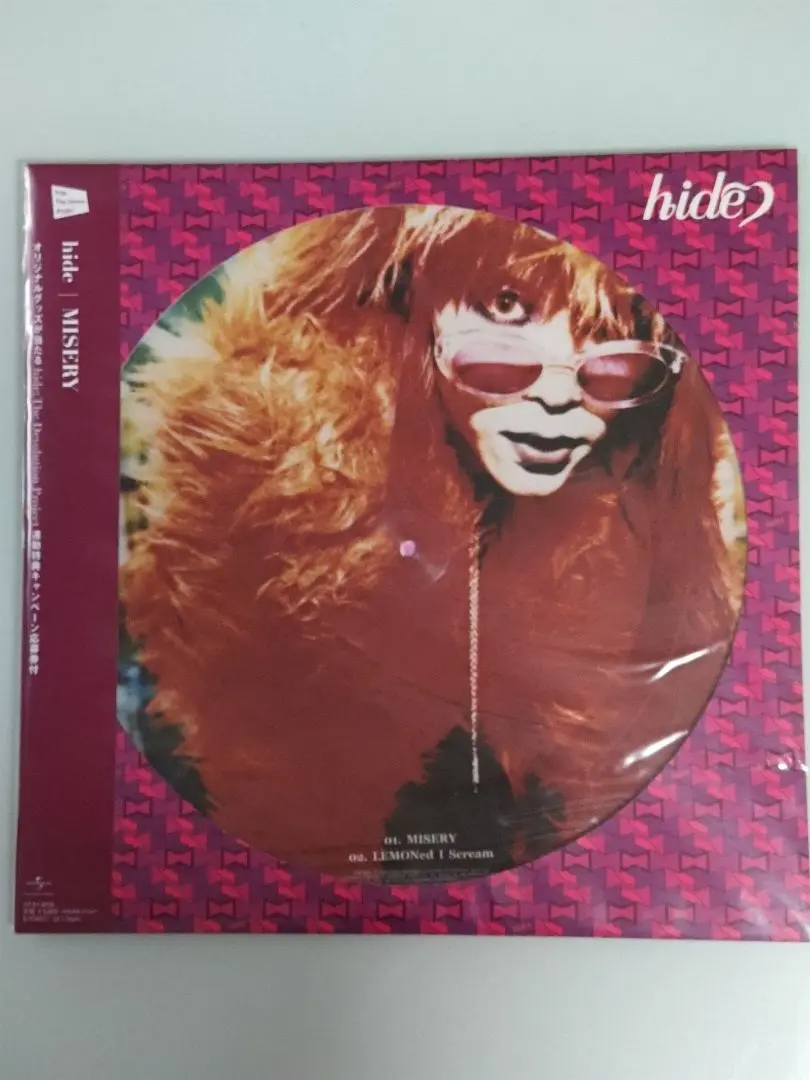hide 50%＆50% ピクチャーレコード hide ヒデ 50% & 50% 完全限定生産LP ピクチャーレコード