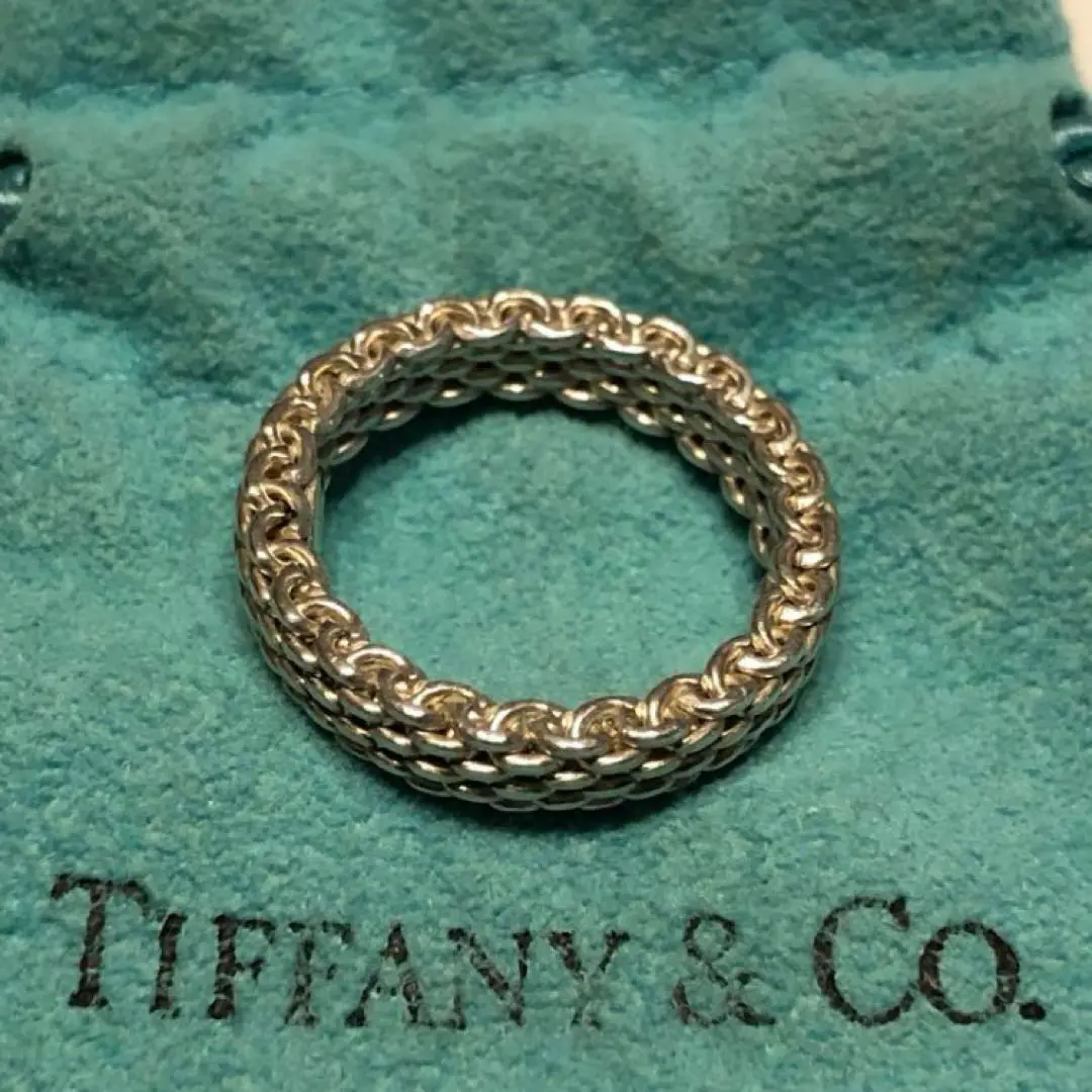 Tiffany &co. ティファニーサマセット　シルバー リング　13号　箱付 Yahoo!オークション -「ティファニー サマセット」の落札相場